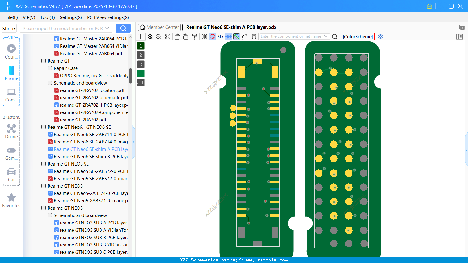 Realme GT Neo6 SE-shim A PCB Layer